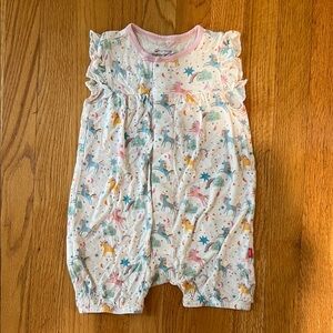 Magnetic Me Adorable Baby Romper with Unicorns